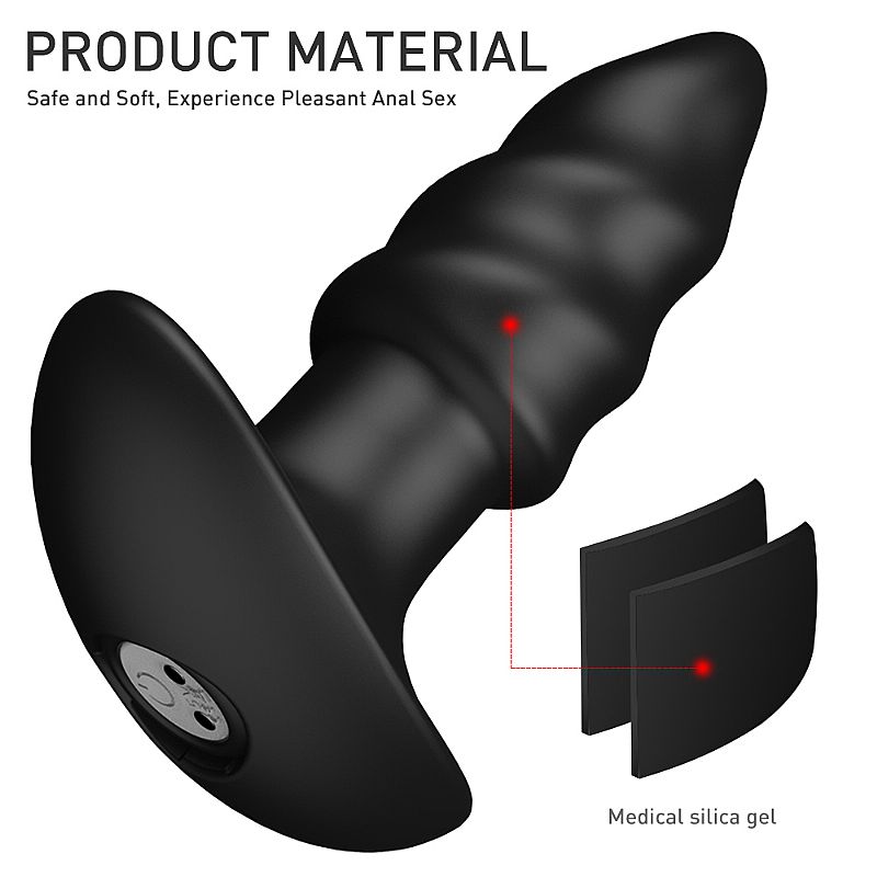 Plug Anal com Vibro Recarregável LOVEARROW - S-Hande: Controle Remoto e Resistência à Água - Imagem 6