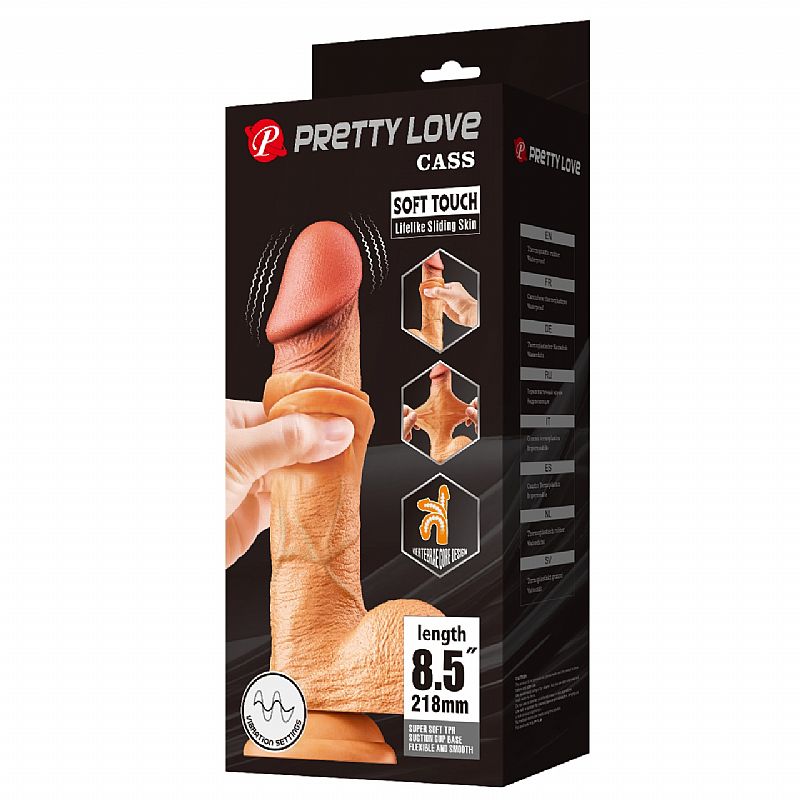 Pênis Realístico Vibrador Multi-Velocidade Sliding Skin 21,8cm - BAILE - Imagem 7