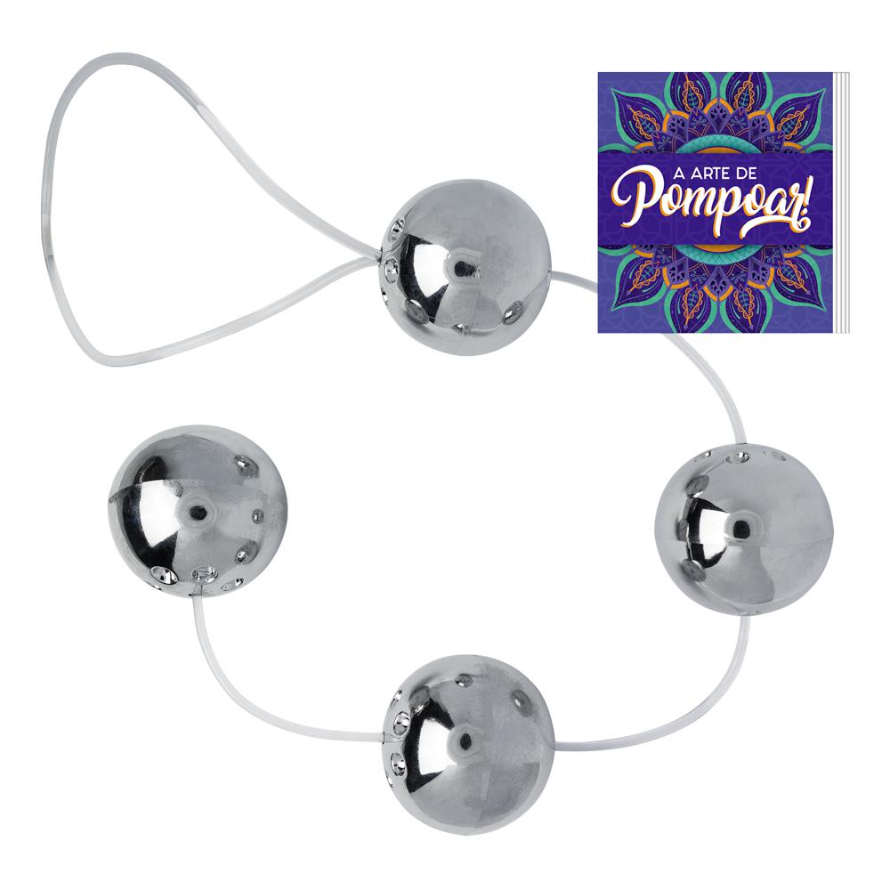 Bolinhas de Pompoar com 4 Cromadas + Manual