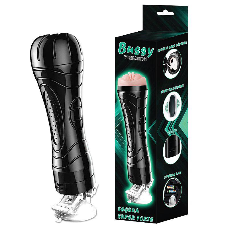 Masturbador masculino lanterna Bussy Vibration Vagina com vibração realística