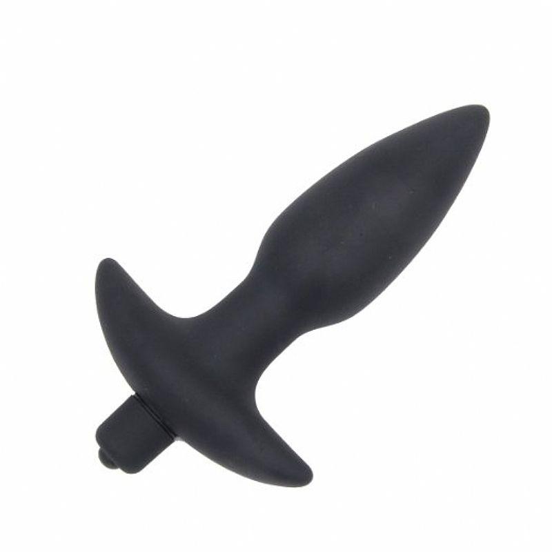 Plug Anal Vibratório 3 SI - 12,5x3,5 - Silicone Não Tóxico com 10 Modos de Vibração