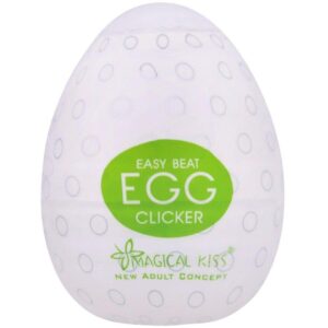 Egg Masturbador Masculino Clicker Magical Kiss Silicone Texturas