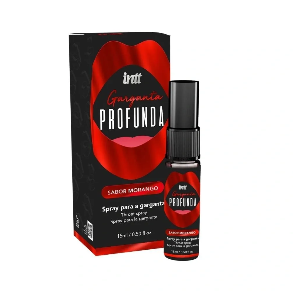 Garganta Profunda Spray Aroma Morango 15ml para sexo oral