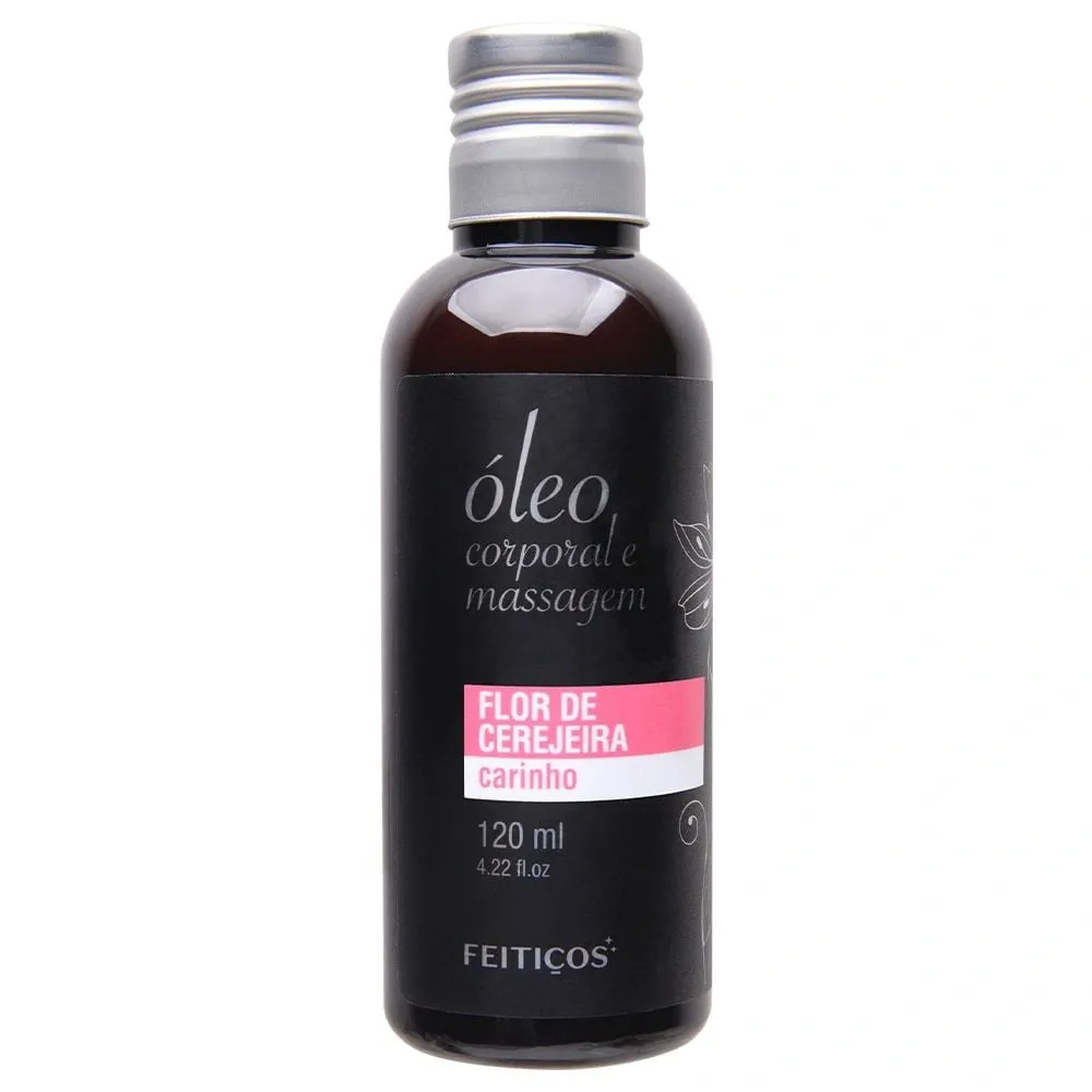 Óleo Aromático Flor Cerejeira Para Massagem 120Ml Feitiços