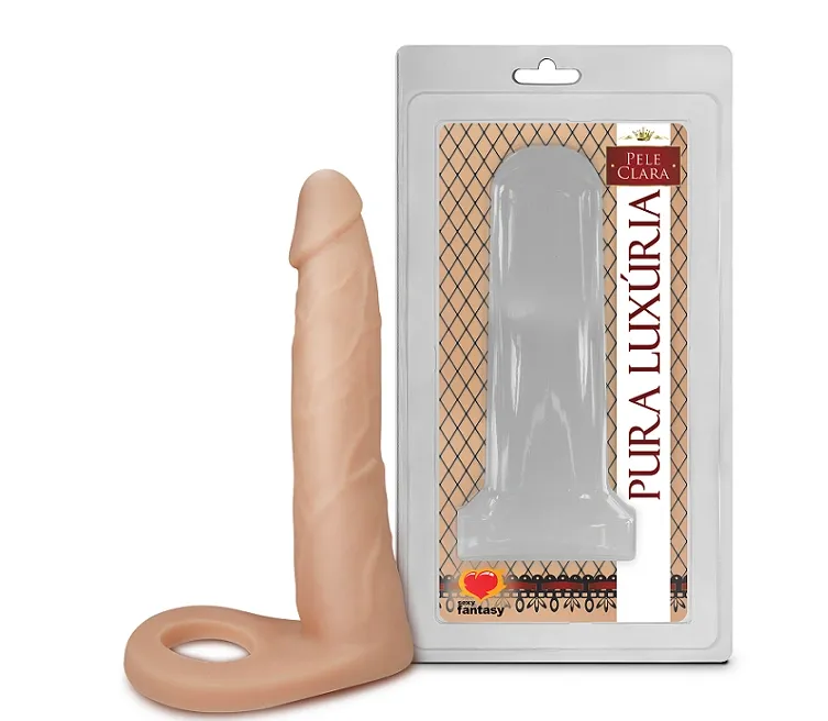 Pênis realístico com anel companheiro 15cm x 3,2cm Sexy Fantasy