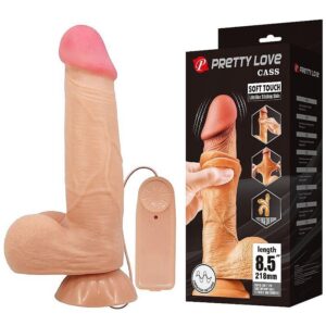 Pênis Realístico Vibrador Multi-Velocidade Sliding Skin 21,8cm - BAILE