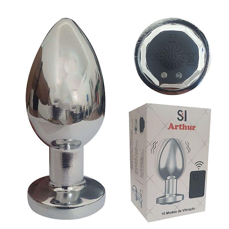Plug Anal com Vibrador e Controle Remoto - Tamanho M - SI
