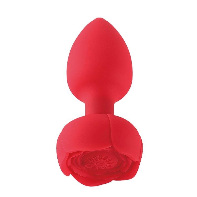 Plug Anal Vermelho em Silicone com Vibrador e Controle Remoto - SI - Exploração e Prazer com 10 Modos de Vibração