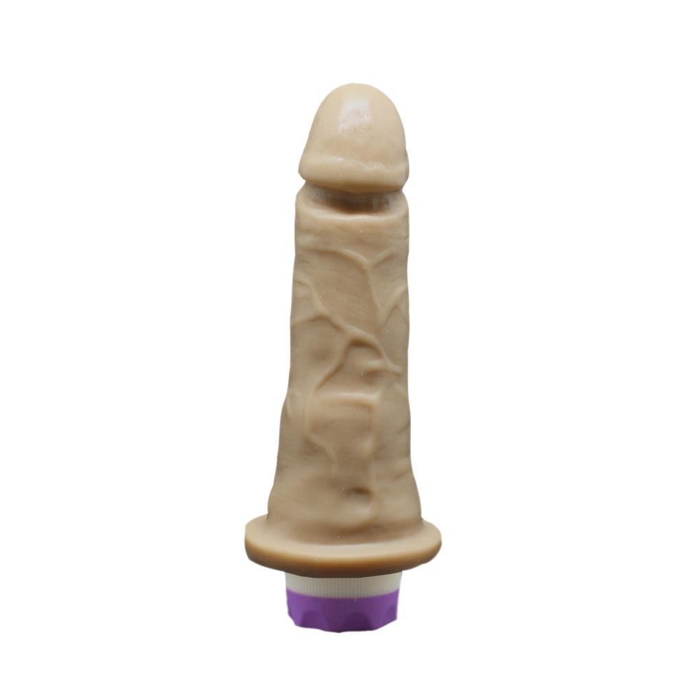 Prótese Peniana Realística com Glande e Vibro 15 x 4cm