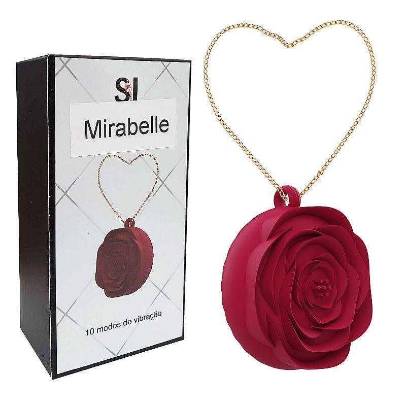 Vibrador de Clitóris Rosa em Formato de Colar - Mirabelle - ALWUP com 10 Modos de Vibração