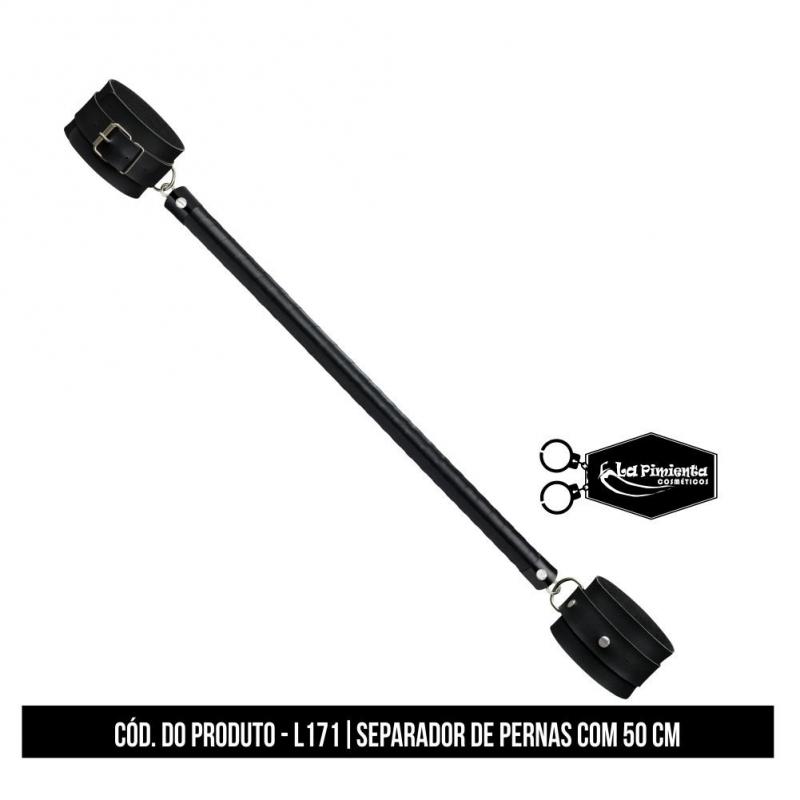 Separador de pernas BDSM Premium 50cm para bondage e dominação