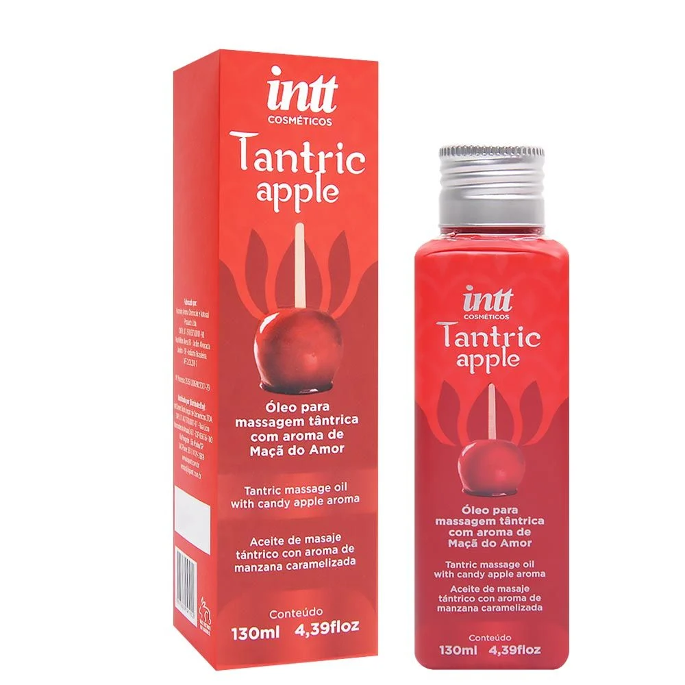 Tantrica Apple Óleo Aroma Maçã Do Amor Para Massagem Corporal 130Ml - Intt