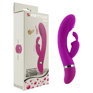 Vibrador Duplo Estimulador Pretty Love Christ Silicone 7+3 Modos