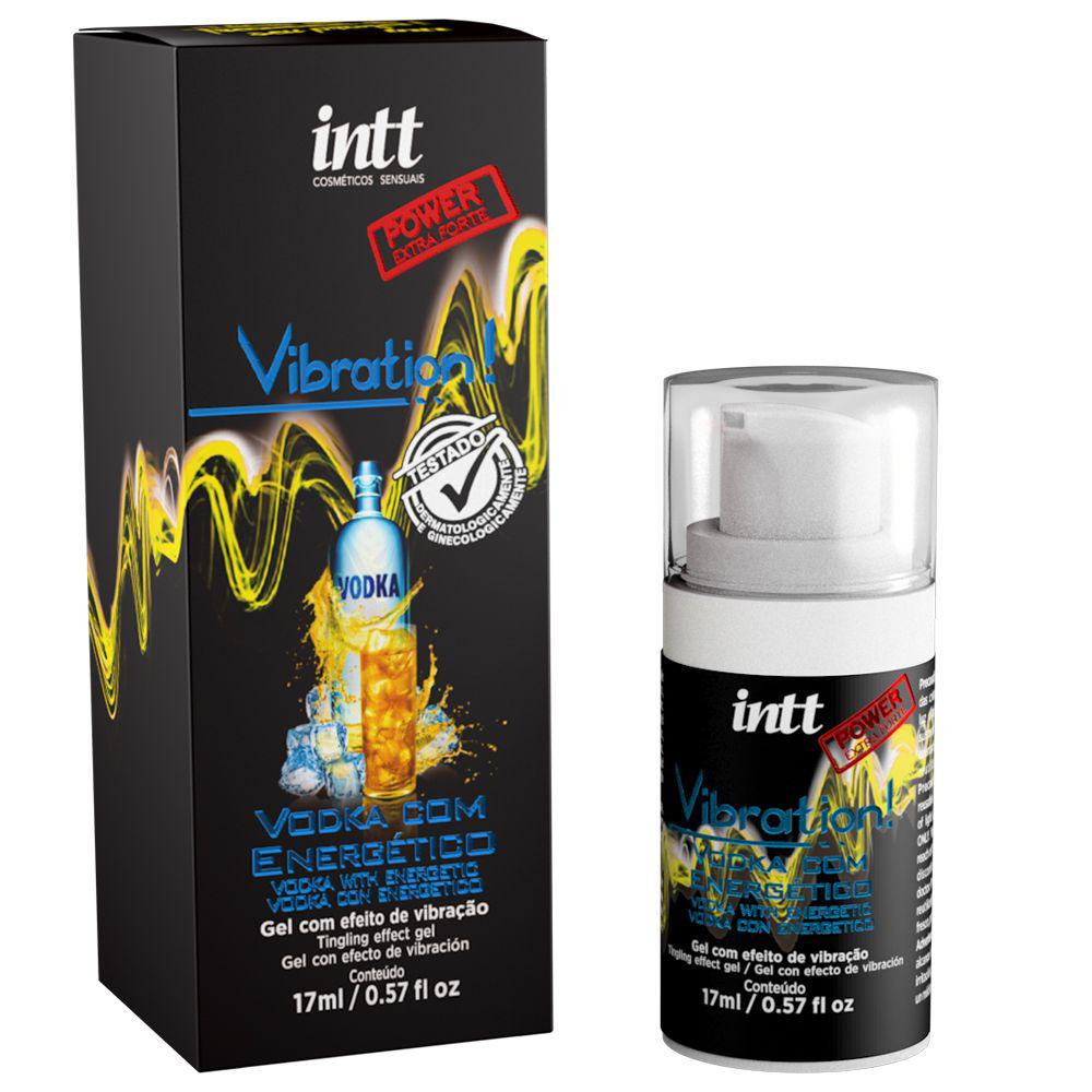 Gel vibrador líquido beijável sabor vodka 17ml Intt - KMV Sex Shop