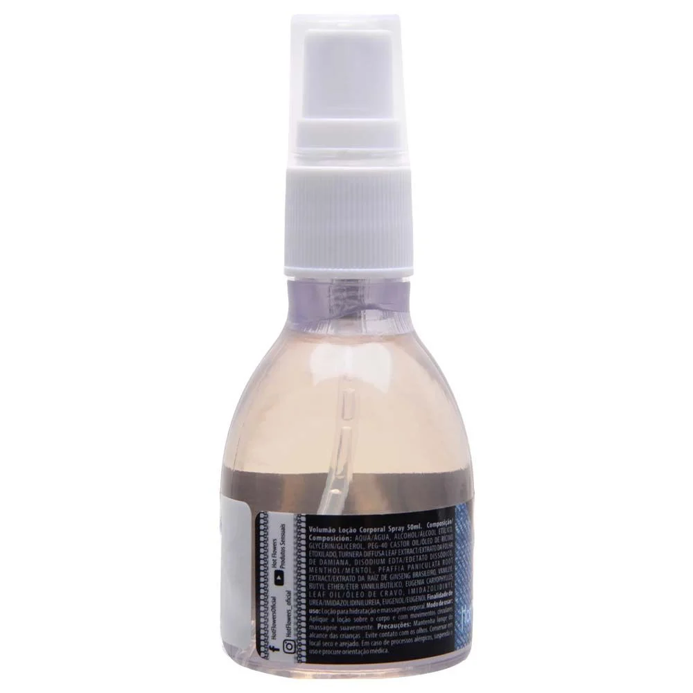 Intensificador de Ereção Spray Volumão 50ml - Hot Flowers - Imagem 3