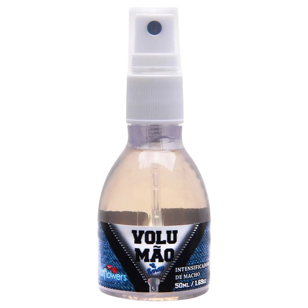 Intensificador de ereção spray Volumão 50ml Hot Flowers estimulante masculino