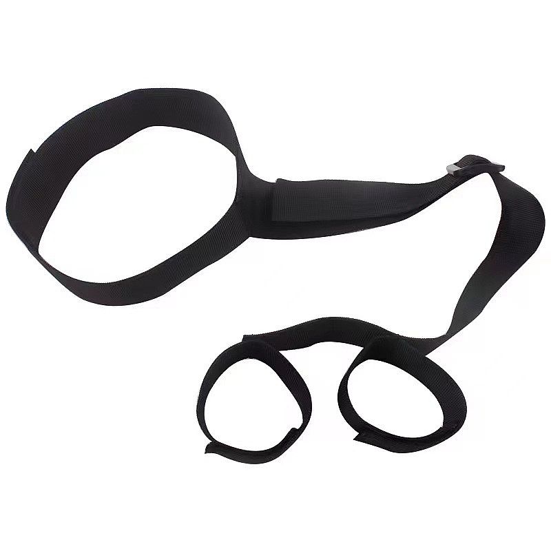 Algema com coleira para pulso e traseira em nylon para sadomasoquismo
