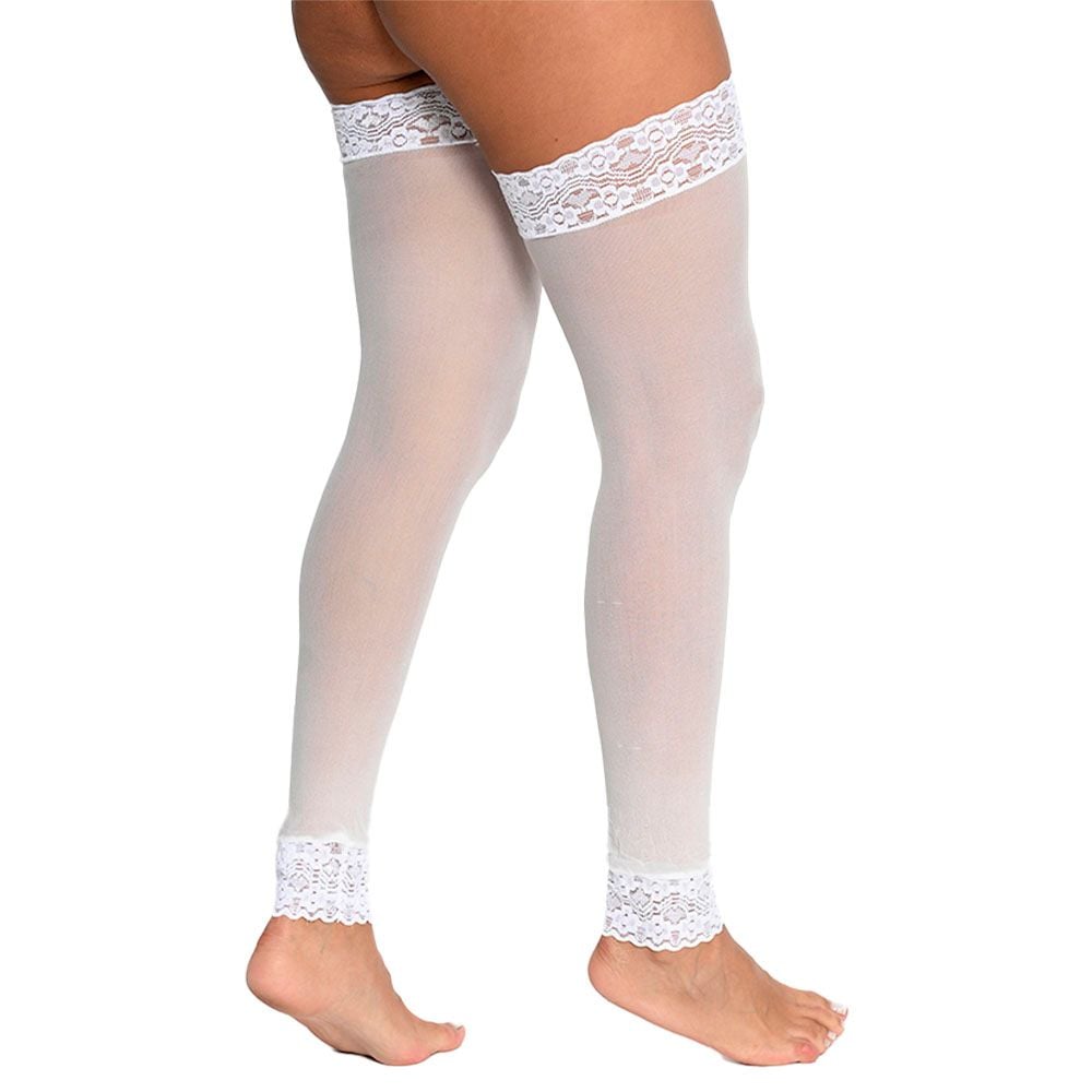 Meia Legging Com Renda Perrutextil - Imagem 2