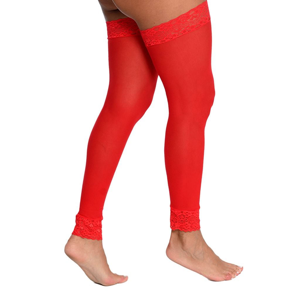 Meia Legging Com Renda Perrutextil - Imagem 3