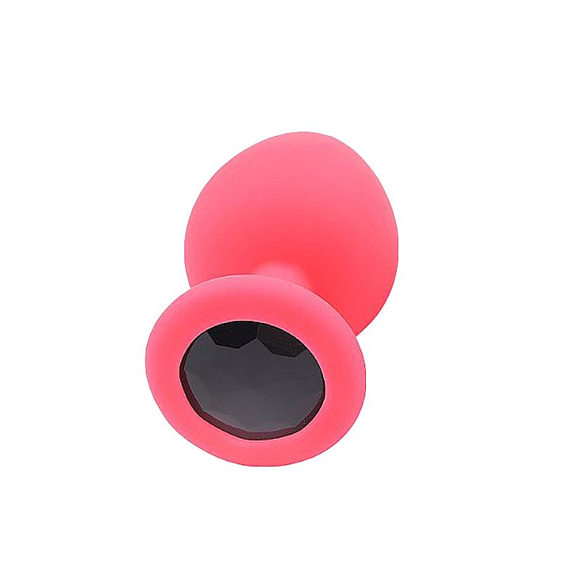 Plug Anal de Silicone Tamanho M com Pedra Removível - Imagem 2