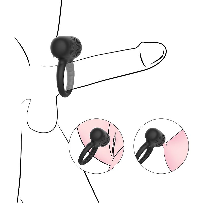 Anel Peniano com Vibrador e Estimulador de Clitóris – SI - Imagem 3