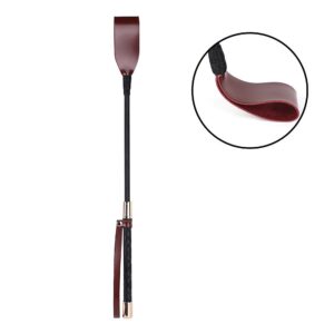 Chibata de couro PU 44,3 cm para dominação – KMV Sex Shop Salvador